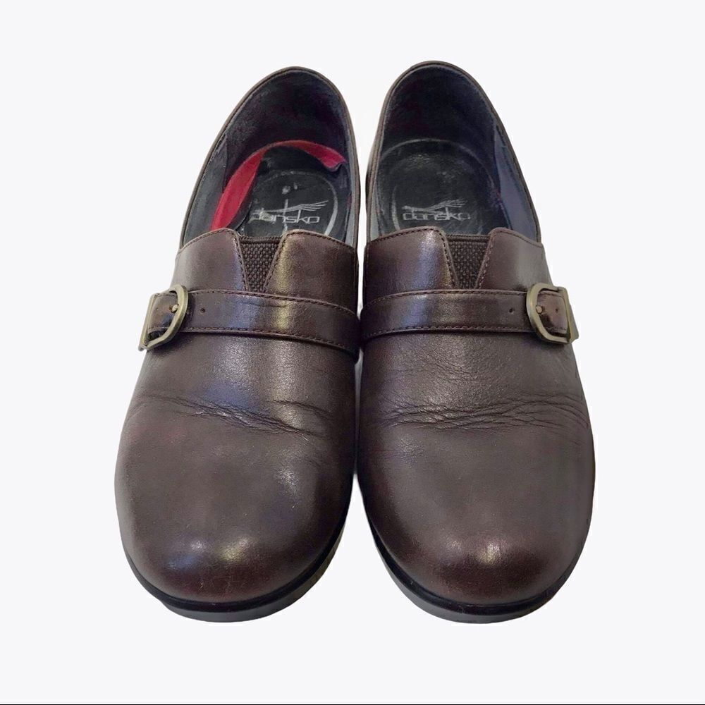 Dansko Brown Tamara Slip On Clogs Size 10
